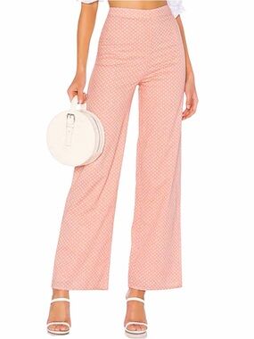 Majorelle Brandy Pants in Pink Dot Size S Small High Rise